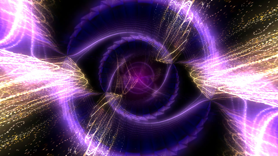 Neon Orbits, an actual frame from Omadrop